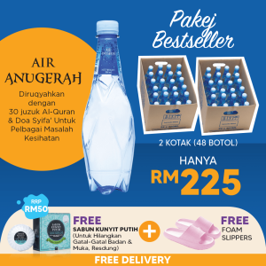 2 KOTAK AIR ANUGERAH + FREE SKP + FREE SLIPPERS